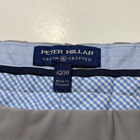Peter Millar mens 42 light gray crown crafted performance golf pants EUC - Picture 5 of 6